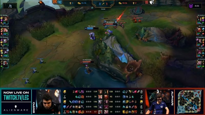 Bwipo's Swain was caught overextending too many times Caps sets ADC record for highest kill count and 10 percent kill participation in lane Origen vs. G2 is the match of the week in week 2